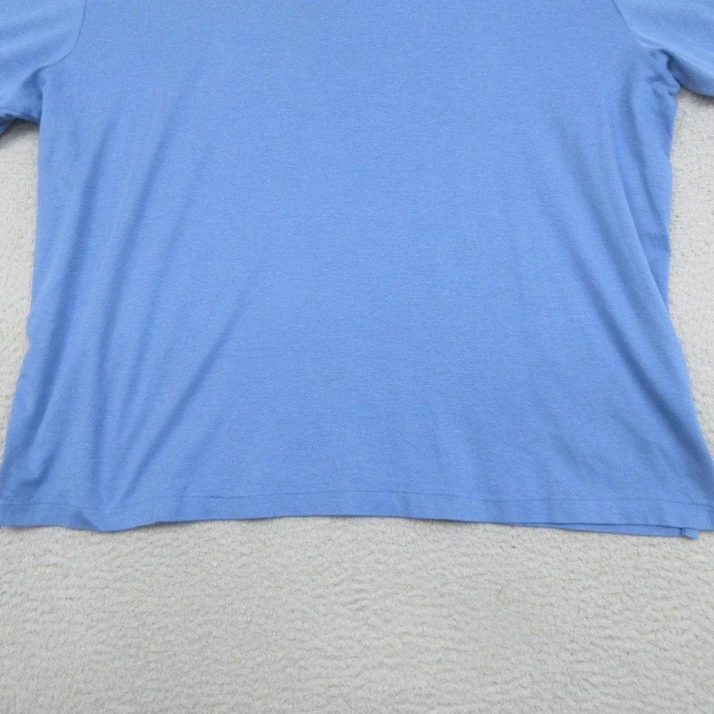 Polo Ralph Lauren Polo Shirt Mens 2XB Big Tall Blue Classic Cotton Flesh Pony